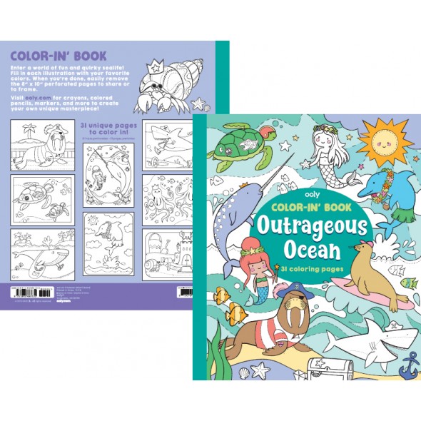 COLOR IN BOOK - OUTRAGEOUS OCEAN