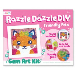 RAZZLE DAZZLE DIY GEM ART KIT - FRIENDLY FOX