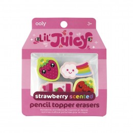GOMAS LIL JUICY SCENTED PENCIL TOPPER - STRAWBERRY