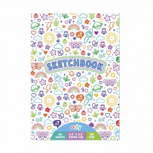 BLOC DE DIBUJO COLORFUL DOODLES