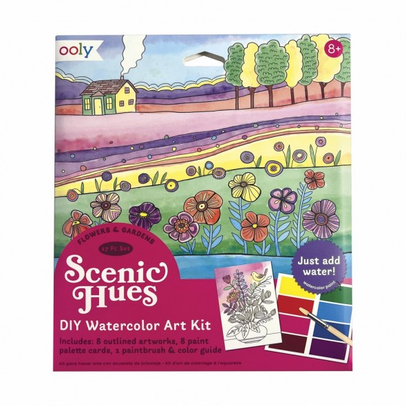 SET DE ACUARELA SCENIC HUES D.I.Y. - FLOWERS & GARDENS